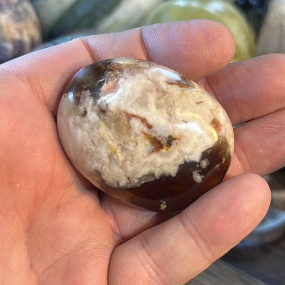 🎄SALE🎄Flower Agate Crystal Palms! - Picture 4 of 10